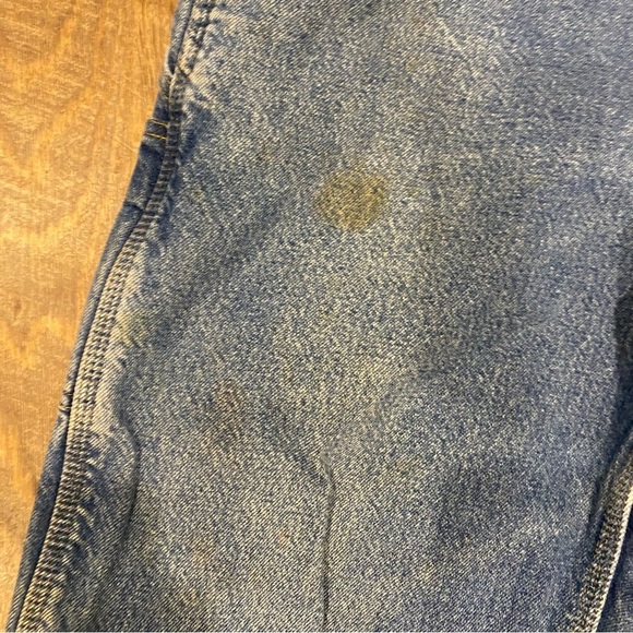 Vintage Carhartt Flannel Lined Carpenter Distressed Jeans - Picture 2 of 12